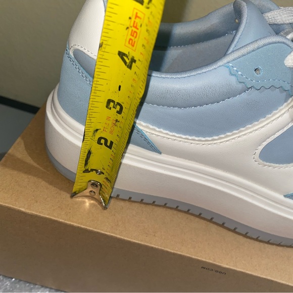 NaNa Light Blue & White Platform Sneakers, Size 6.5 - Picture 11 of 17